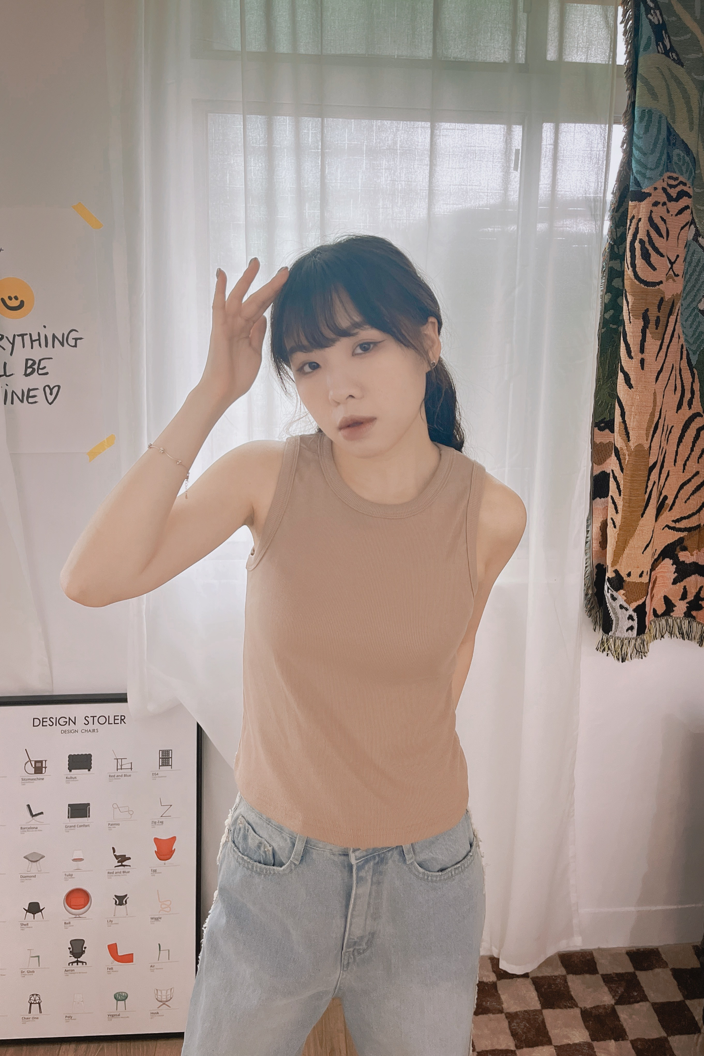 夏日螺紋背心
